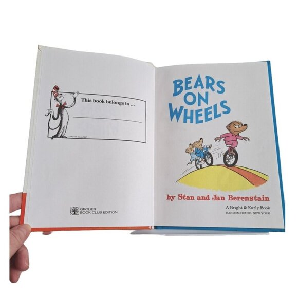 RARE Dr Seuss Berenstain Bears On Wheels Vintage‎ 1969 Hardcover Children's Book - Picture 6 of 14